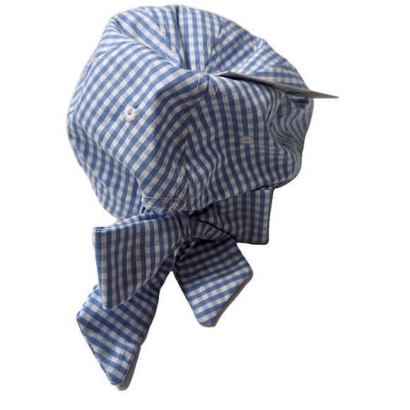 Nordstrom BP Gingham Bow Baseball Cap Blue and White - Picture 2 of 5